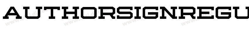 AuthorsignRegular字体转换 AuthorsignRegular字体转换