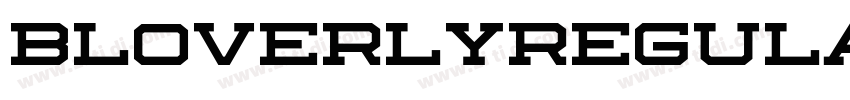 BLOVERLYRegular字体转换