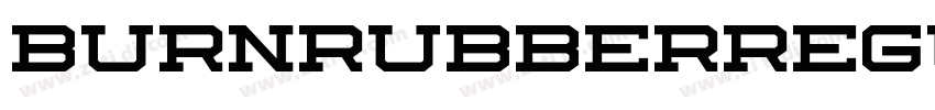 BURNRUBBERRegular字体转换