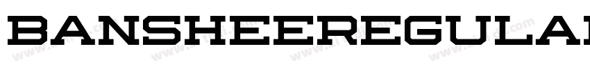 BansheeRegular字体转换