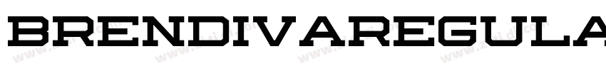BrendivaRegular字体转换