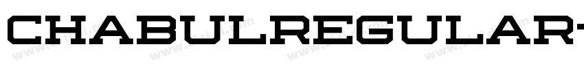 CHABULRegular字体转换 CHABULRegular字体转换