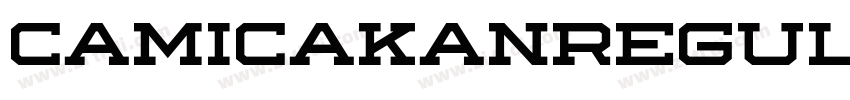 CamicakanRegular字体转换 CamicakanRegular字体转换