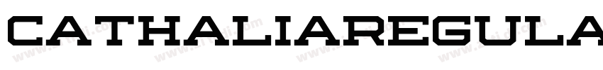 CathaliaRegular字体转换