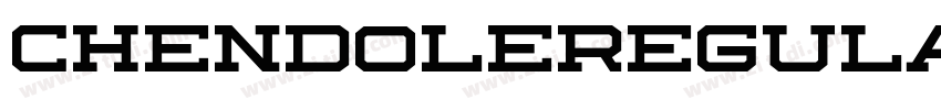 ChendoleRegular字体转换