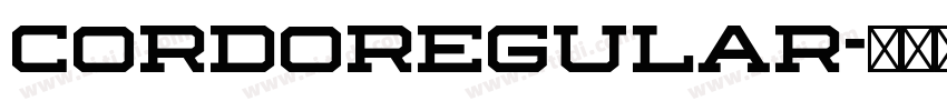 CordoRegular字体转换 CordoRegular字体转换