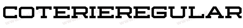 CoterieRegular字体转换 CoterieRegular字体转换