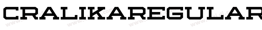 CralikaRegular字体转换
