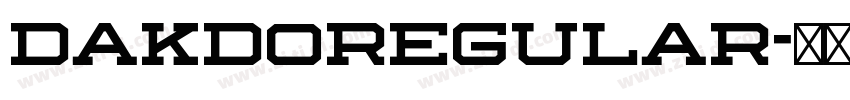 DAKDORegular字体转换 DAKDORegular字体转换