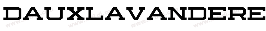 DauxLavandeRegular字体转换