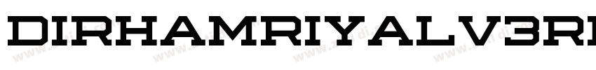 DirhamRiyalV3Regular字体转换