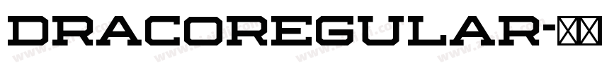 DracoRegular字体转换