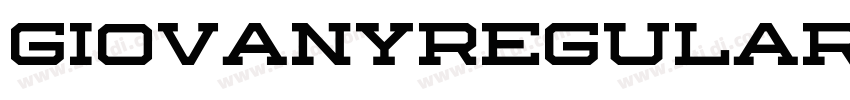 GiovanyRegular字体转换 GiovanyRegular字体转换