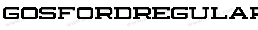 GosfordRegular字体转换