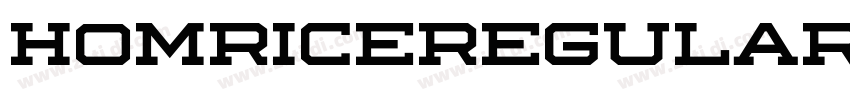 HomriceRegular字体转换 HomriceRegular字体转换