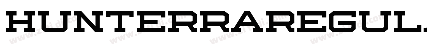 HunterraRegular字体转换