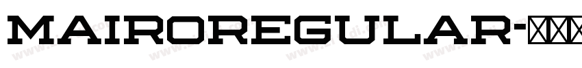 MairoRegular字体转换