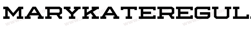 MarykateRegular字体转换
