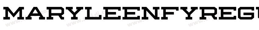 MaryleenFYRegular字体转换