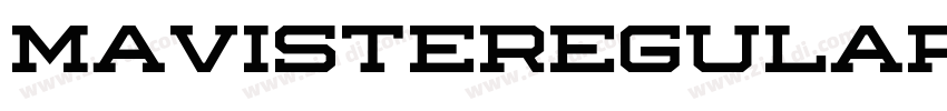 MavisteRegular字体转换
