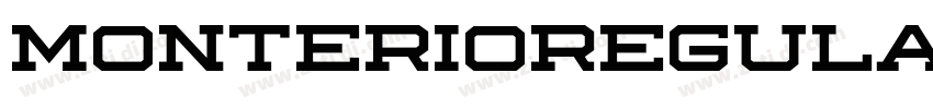 MonterioRegular字体转换