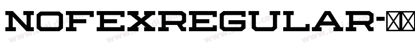 NofexRegular字体转换