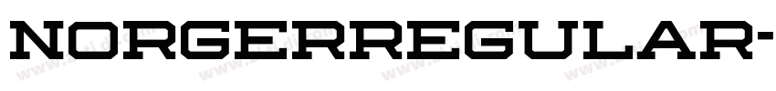 NorgerRegular字体转换 NorgerRegular字体转换