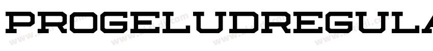ProgeludRegular字体转换