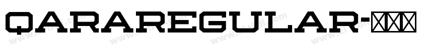 QaraRegular字体转换