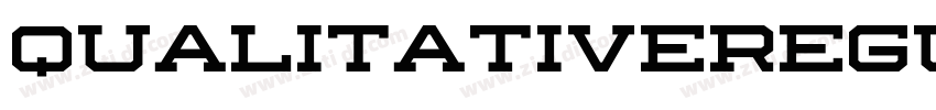 QualitativeRegular字体转换