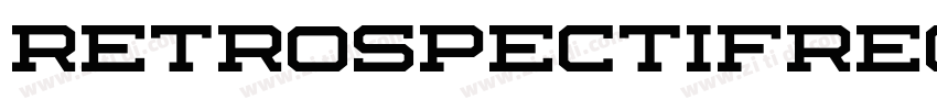 RetrospectifRegular字体转换