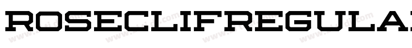 RoseclifRegular字体转换