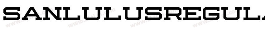 SanlulusRegular字体转换