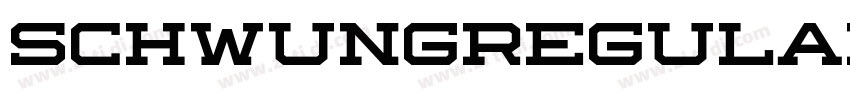 SchwungRegular字体转换