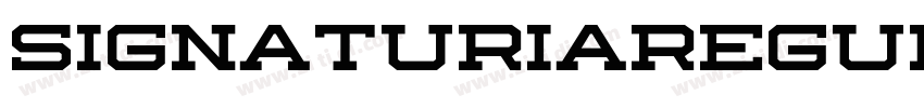 SignaturiaRegular字体转换