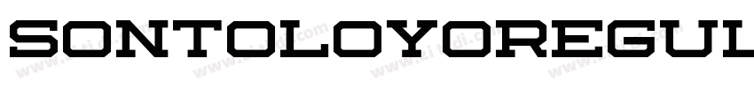 SontoloyoRegular字体转换 SontoloyoRegular字体转换