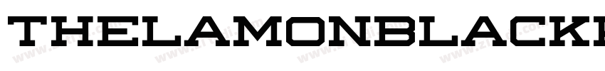 ThelamonblackRegular字体转换 ThelamonblackRegular字体转换