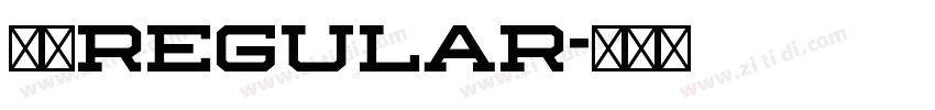 字魂Regular字体转换