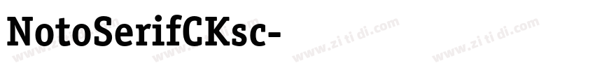 NotoSerifCKsc字体转换