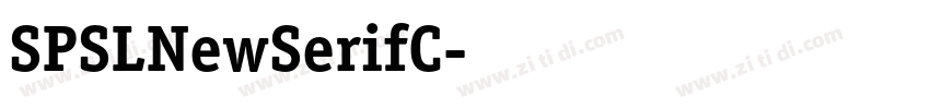 SPSLNewSerifC字体转换 SPSLNewSerifC字体转换