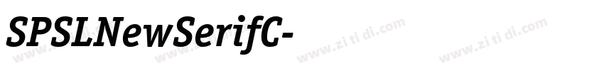SPSLNewSerifC字体转换 SPSLNewSerifC字体转换