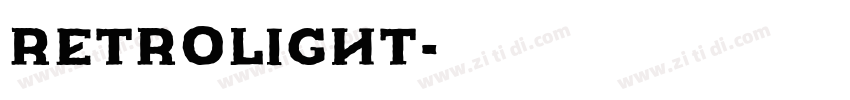 Retrolight字体转换