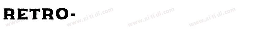 retro字体转换