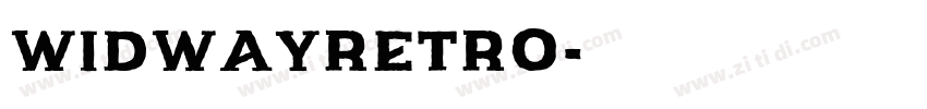 widwayRetro字体转换
