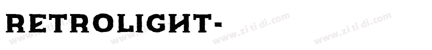 Retrolight字体转换