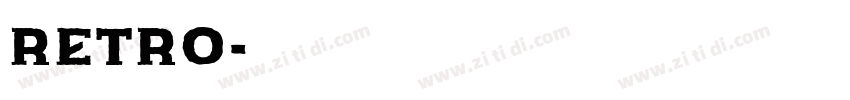 retro字体转换