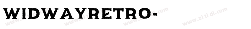 widwayRetro字体转换