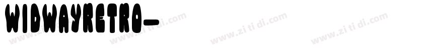 widwayRetro字体转换