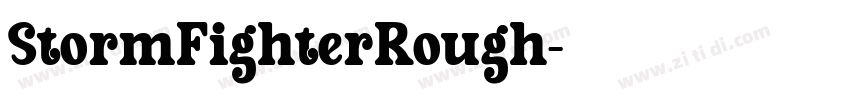StormFighterRough字体转换