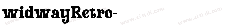 widwayRetro字体转换